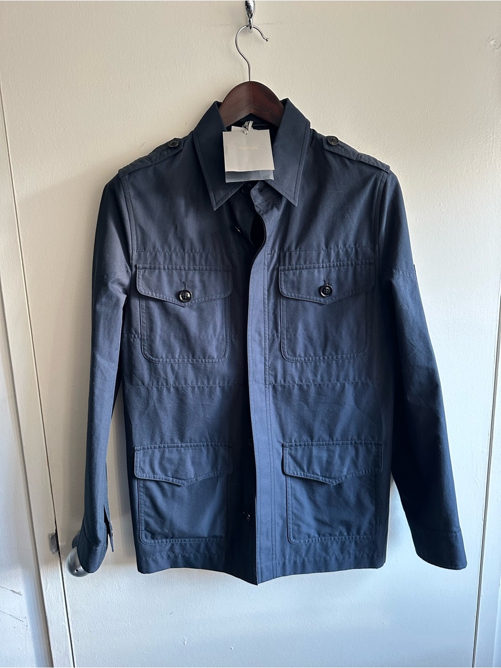 Tom Ford Navy Cotton Field Jacket EU48 NWOT